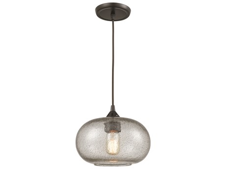 Elk Home Volace 1-Light Oil Rubbed Bronze Clear Glass Mini Pendant