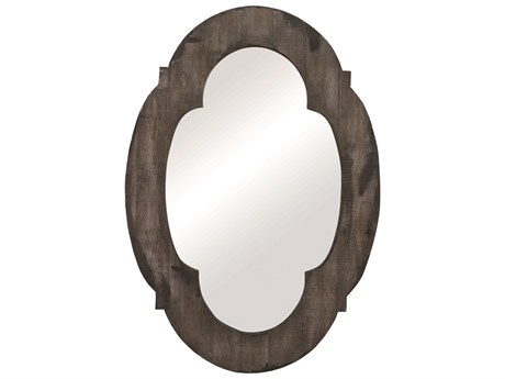 Elk Home Aged Wood / Hand Rubbed Gold Wall Mirror