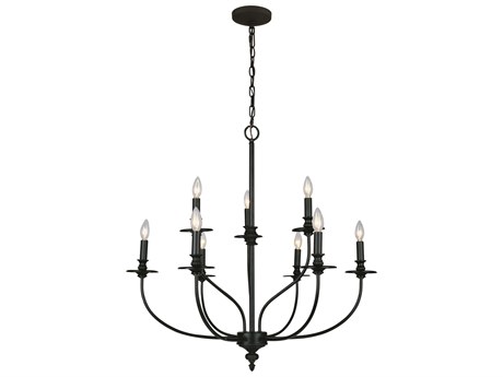 Elk Home Hartford 9-Light Oil Rubbed Bronze Candelabra Chandelier