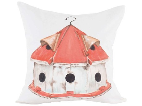 Elk Home Birdhouse Pillow