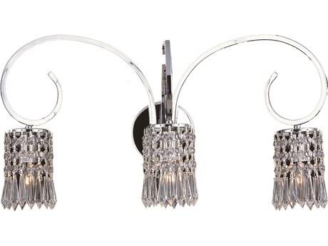 Elk Home Optix 3-Light Polished Chrome Crystal Vanity Light