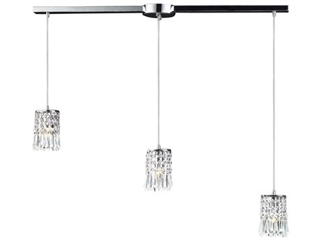 Elk Home Optix 3-Light Polished Chrome Cylinder Island Pendant
