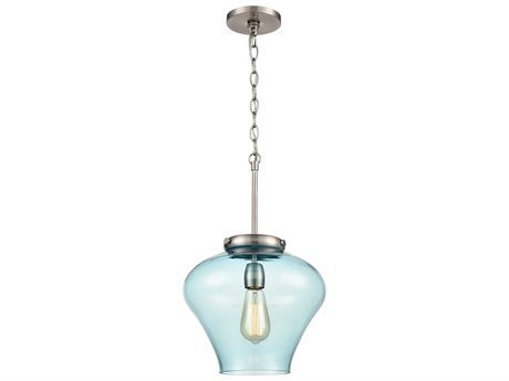 Elk Home Amore 1-Light Satin Nickel Glass Linear Mini Pendant