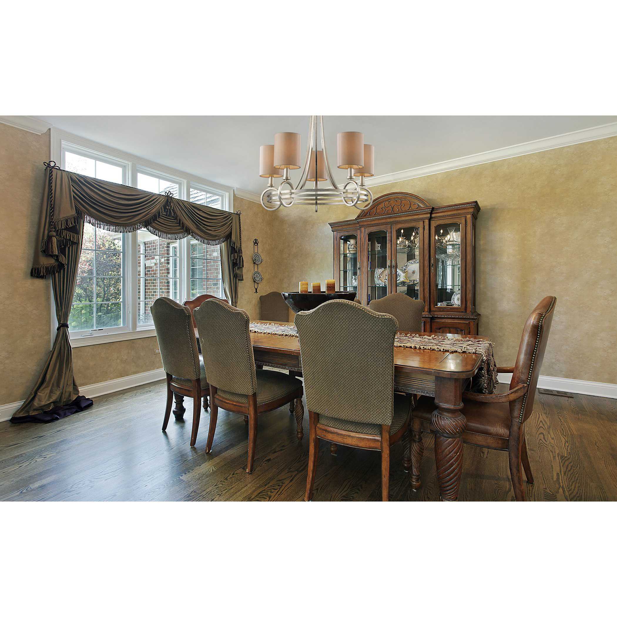 Elk Lighting New York Renaissance Silver FiveLight 24'' Wide