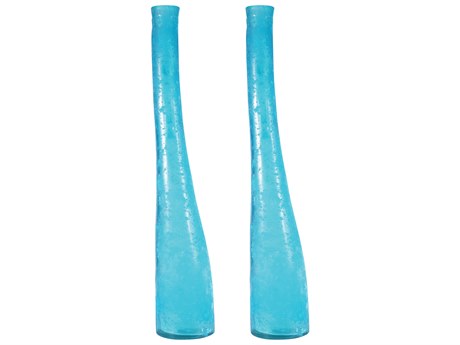 Elk Home Voile Blue Bottles Set of 2