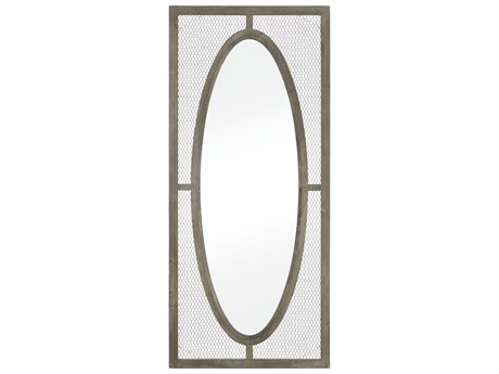 Elk Home Renaissance Invention Salvaged Gray Oak Pewter Rectangular Wall Mirror