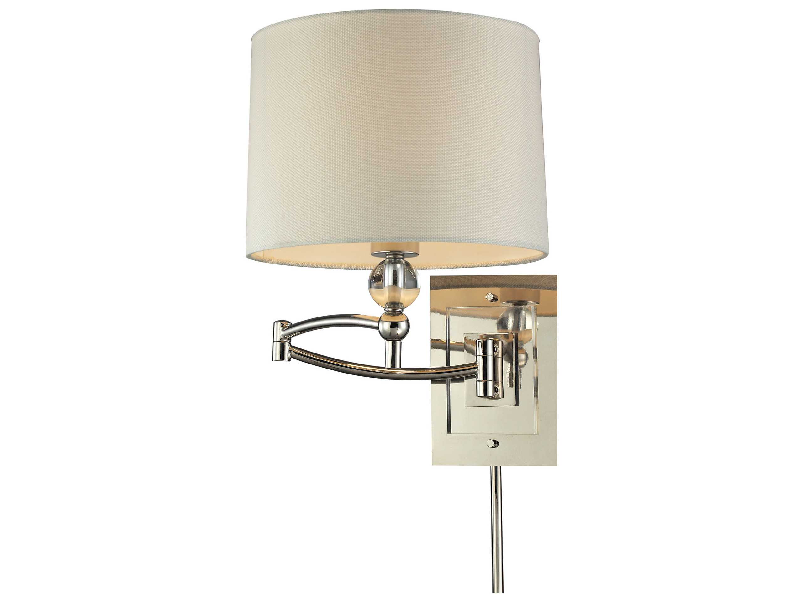 Elk Lighting Polished Nickel Swing Arm Light EK315401