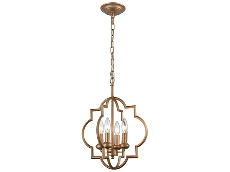 Elk Home Chandette 4-Light Matte Gold Candelabra Chandelier