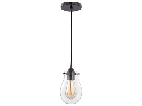 Elk Home Jaelyn 1-Light Oil Rubbed Bronze Glass Pendant