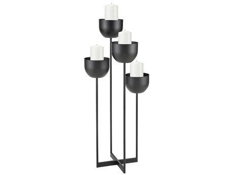 Elk Home Black Candle Holder
