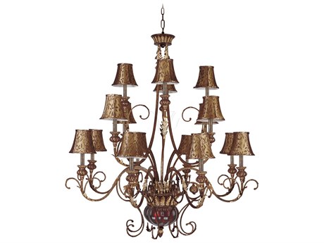 Elk Home Charlotte 18-Light Brown Chandelier
