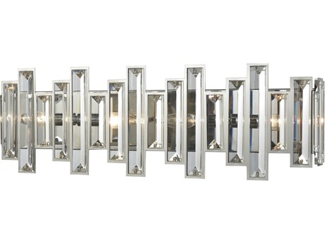 Elk Home Crystal Heights 4-Light Polished Chrome Vanity Light