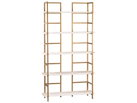 Elk Home Gloss White / Gold Etagere