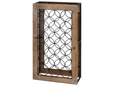 Elk Home Best Cellar Natural Dark Rust Wine Rack