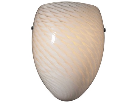 Elk Home Arco Baleno 1-Light Satin Nickel Glass Wall Sconce
