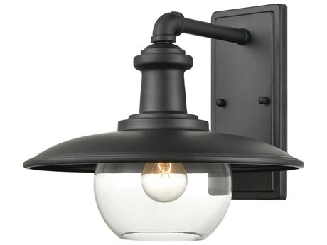 Elk Home Jackson 1 - Light Glass Industrial Outdoor Wall Light