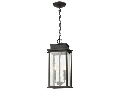 Elk Home Braddock 2 - Light Glass Outdoor Hanging Light