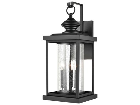 Elk Home Minersville 3 - Light Glass Outdoor Wall Light