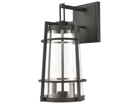 Elk Home Crofton 2 - Light Glass Industrial Outdoor Wall Light
