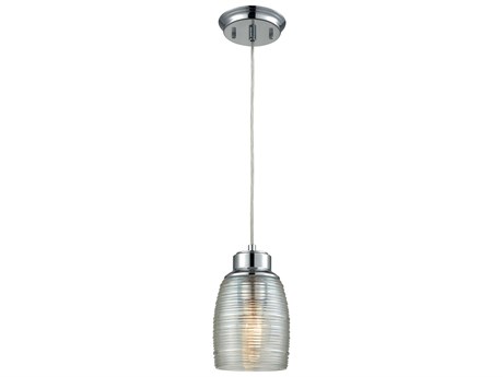 Elk Home Muncie 1-Light Polished Chrome Bell Mini Pendant