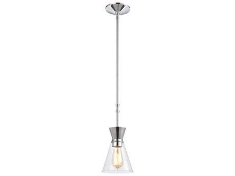 Elk Home Modley 1-Light Polished Chrome Clear Glass Mini Pendant