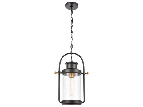 Elk Home Wexford Glass Industrial Outdoor Hanging Light