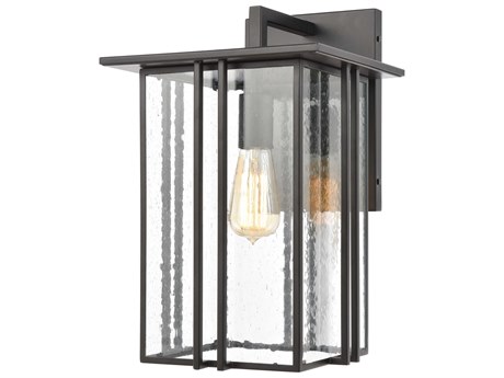 Elk Home Radnor Glass Industrial Outdoor Wall Light