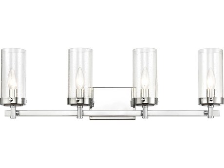 Elk Home Melinda 4-Light Polished Chrome Glass Vanity Light