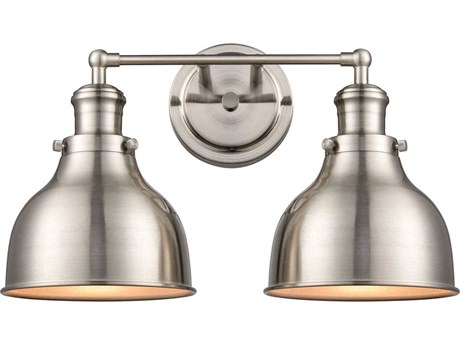 Elk Home Haralson 2-Light Satin Nickel Vanity Light