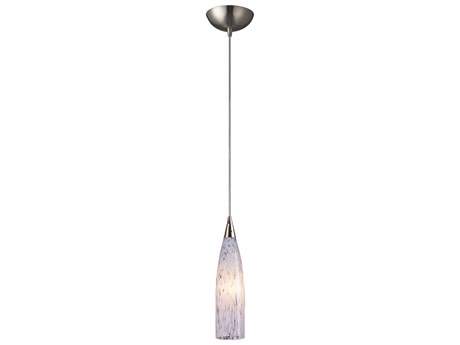 Elk Home Lungo 1-Light Satin Nickel Glass Pendant