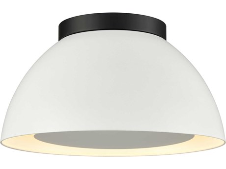 Elk Home Pelham 2-Light Matte Black Dome Flush Mount