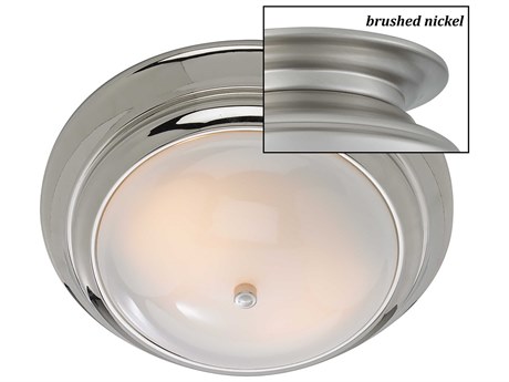 Elk Home Clayton 2-Light Brushed Nickel Flush Mount