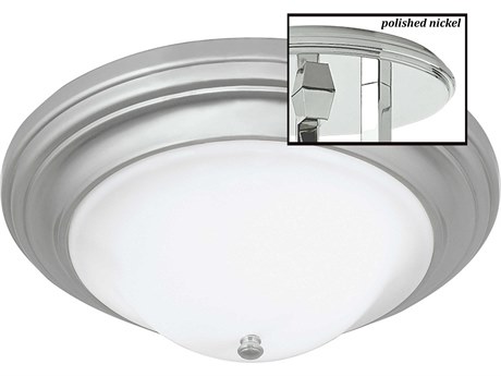 Elk Home Emily 2-Light Polished Nickel Round Flush Mount