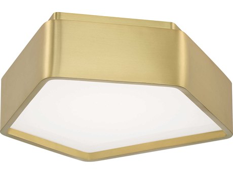 Elk Home Fenway Satin Brass Flush Mount