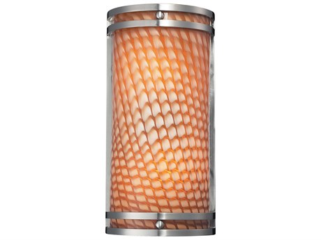 Elk Home Arco Baleno 2-Light Satin Nickel Orange Vanity Light