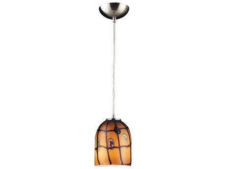 Elk Home Rapture 1-Light Satin Nickel Mini Pendant