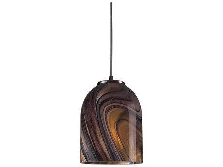 Elk Home Swirl 1-Light Satin Nickel Mini Pendant