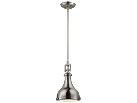 Elk Home Rutherford 1-Light Brushed Nickel Bell Linear Pendant