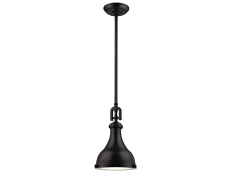Elk Home Rutherford 1-Light Oil Rubbed Bronze Bell Pendant