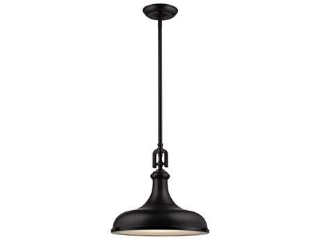 Elk Home Rutherford 1-Light Oil Rubbed Bronze Bowl Pendant