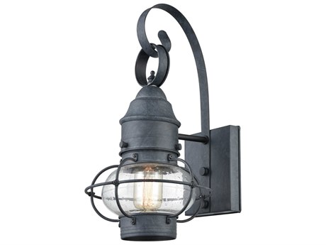 Elk Home Onion Glass Industrial Outdoor Wall Light
