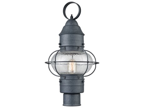 Elk Home Onion Glass Industrial Outdoor Post Light