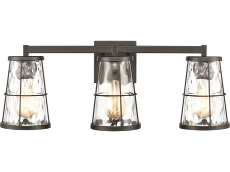 Elk Home Kendrix 3-Light Oil Rubbed Bronze Glass Vanity Light