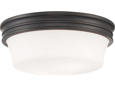 Elk Home Galen 3-Light Oil Rubbed Bronze Black Round Flush Mount