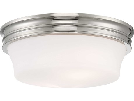 Elk Home Galen 3-Light Polished Nickel Round Flush Mount
