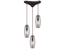 Meyda Kitzi Box 4-Light Black Glass Geometric Pendant | MY176036