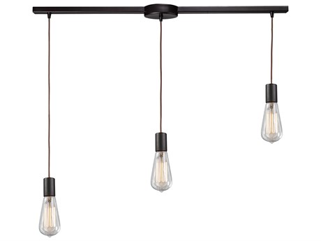 Elk Home Menlow Park 3-Light Oiled Bronze Linear Island Pendant