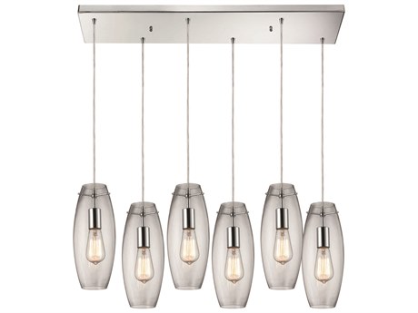 Elk Home Menlow Park 6-Light Polished Chrome Island Pendant