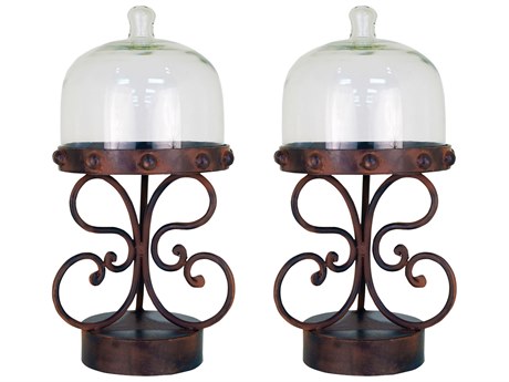 Elk Home Telluride Clear Rustic Server (Set of 2)