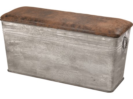 Elk Home Wood Tone Brown Upholstered Accent Bench